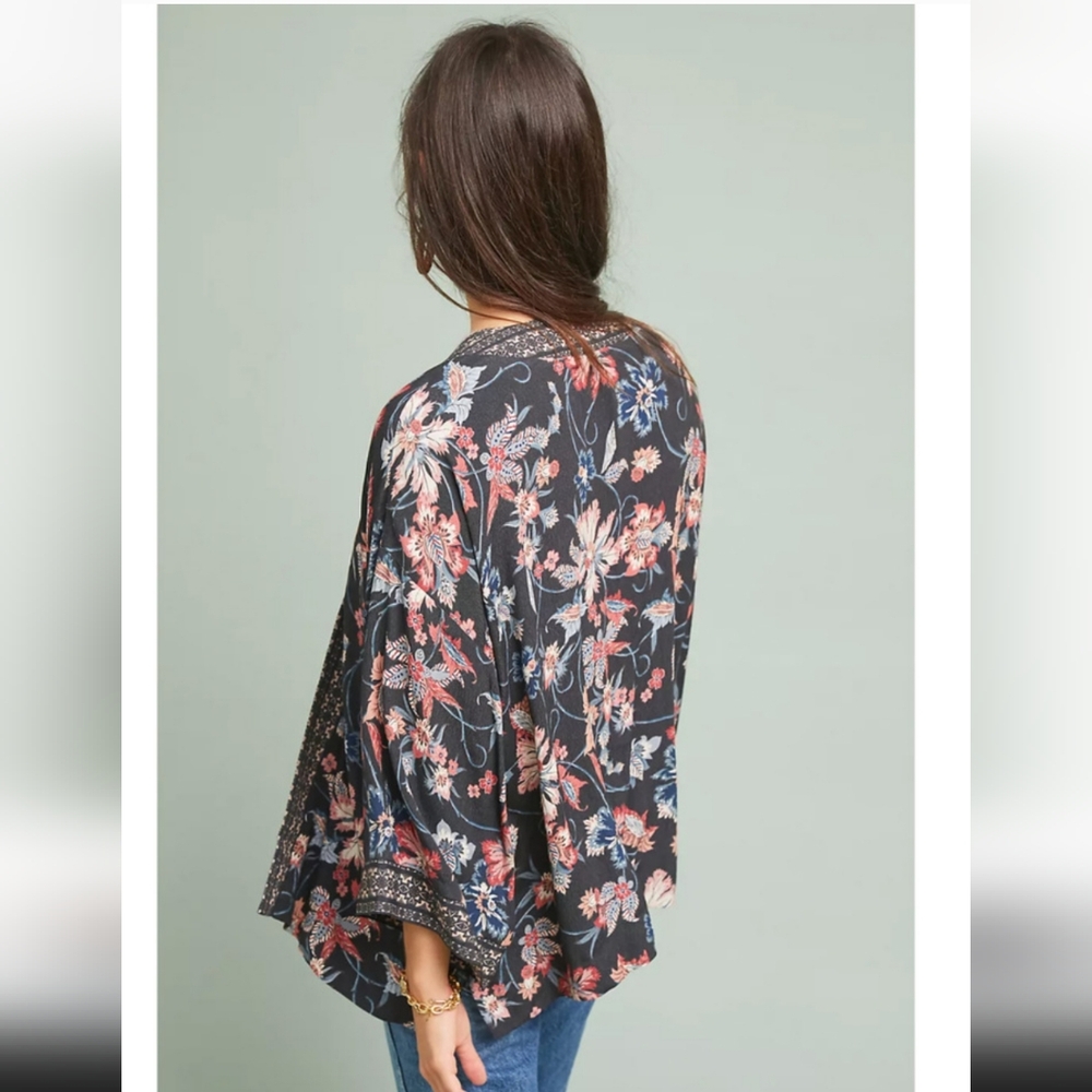 Anthropologie x Kachel Floral Kimono Boho Cardigan - One Size - Picture 4 of 14